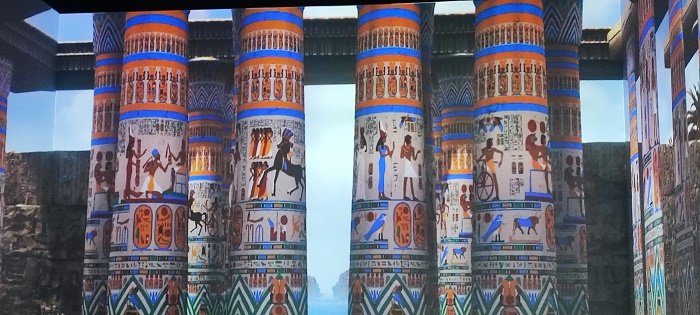 Columnas con jeroglíficos