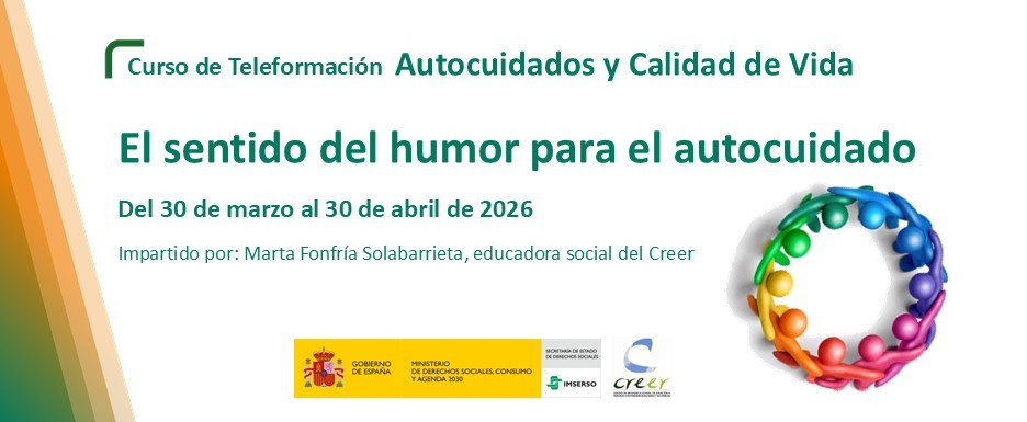 Cartel del curso de El sentido del humor para el autocuidado.