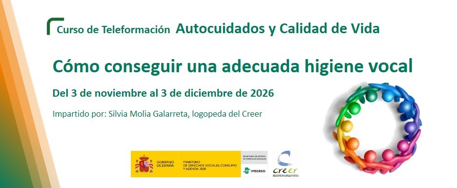 cartel curso como conseguir una adecuada higiene vocal.
