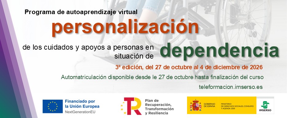 Cartel del curso de personalización de los cuidados.
