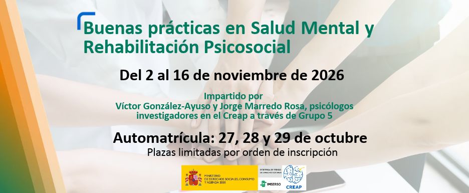 Curso de Buenas prácticas en salud mental.