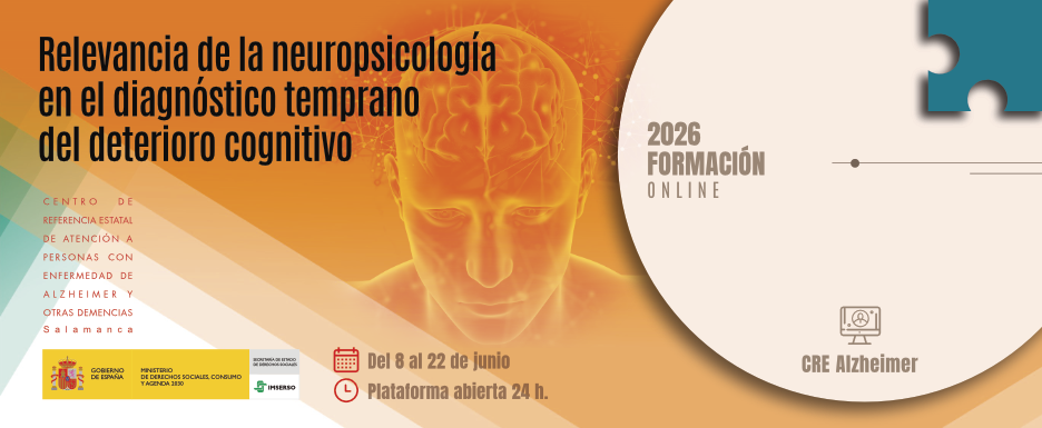 cartel del curso Relevancia de la neuropsicología en el diagnóstico temprano del deterioro cognitivo