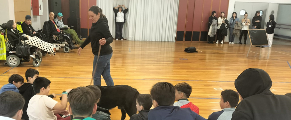 Los alumnos en la jornada del CAMF