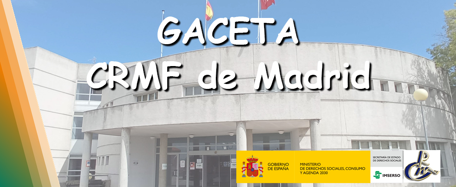 Imagen del acceso al edificio del CRMF de Madrid, que sirve como portada de su gaceta digital.