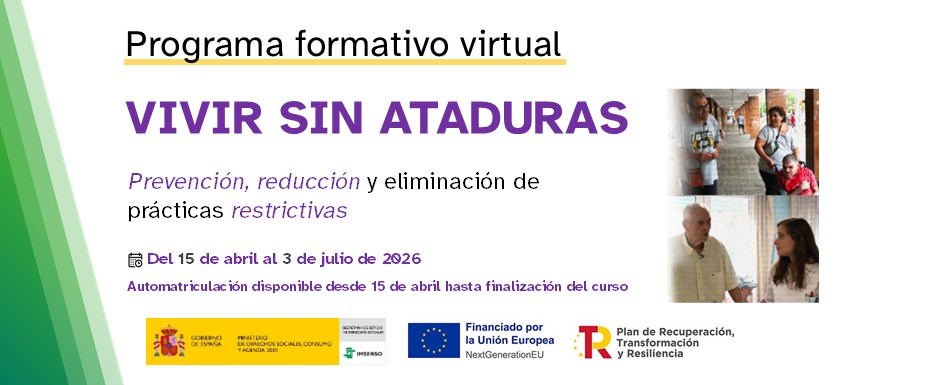 Cartel del curso vivir sin ataduras.