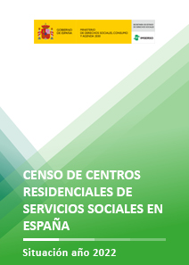 Portada Censo de Centros Residenciales de Servicios Sociales en España