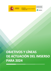 Portada Objetivos y líneas de actuación del Imserso 2024