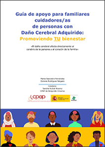 Portada Guía de apoyo para familiares cuidadores/as de personas con DCA: Promoviendo TU bienestar