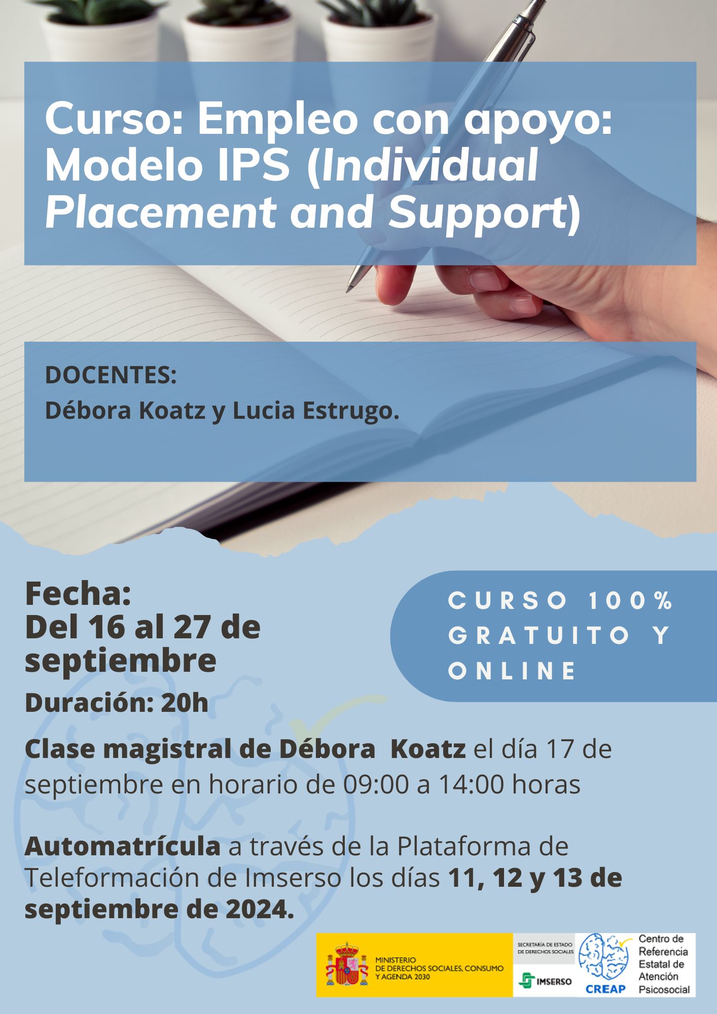 Cartel Curso Empleo con apoyo