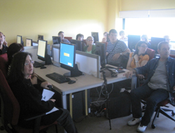 Participantes en la charla de redes sociales