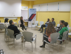 Participantes en el taller de psicología