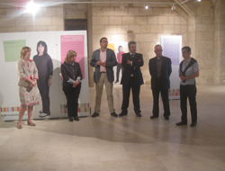 Momento de la inauguración de la Exposición Enfermedades Raras en la Catedral de Burgos