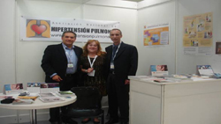 Stand de la Asociación Nacional de Hipertension Pulmonar en el Congreso SEPAR Oviedo 2011