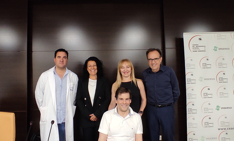 De Izquierda a derecha: Emilio Ramos (responsable de área técnica del Ceadac), Ana Belén Piñas López, María Paz Pérez-Carrillo de la Cueva, Álvaro Galán Floría y José Antonio García de Mingo.