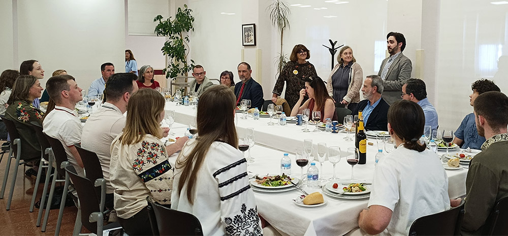 Comida institucional con la directora del Imserso.