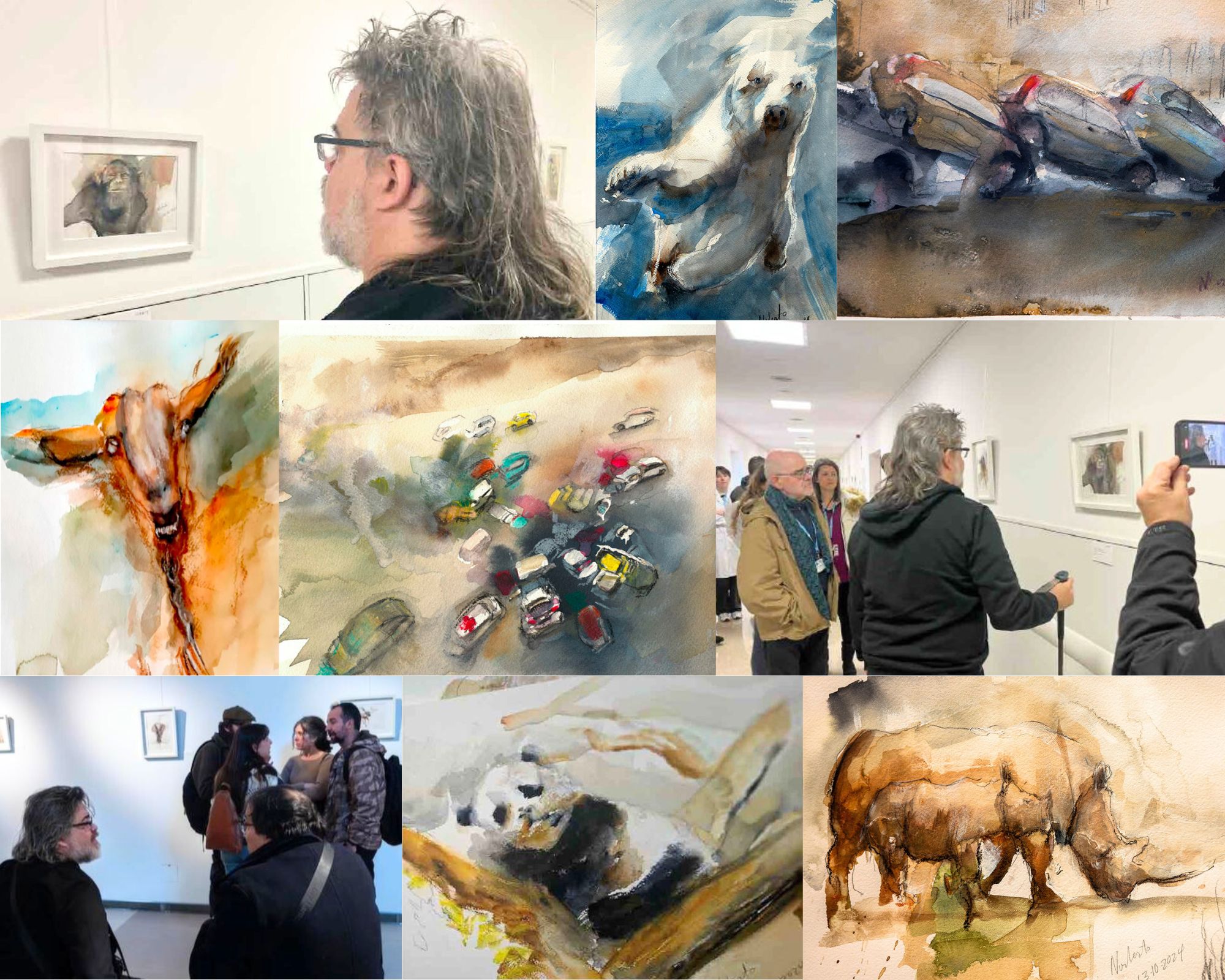 Collage fotos exposiciones.